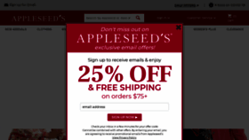 What Appleseeds.com website looked like in 2021 (2 years ago)