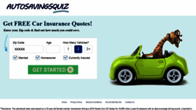 What Autosavingsquiz.com website looked like in 2021 (2 years ago)
