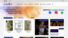 What Aspetos.de website looked like in 2021 (2 years ago)