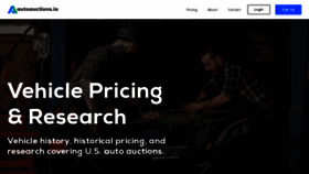 What Autoauctions.io website looked like in 2021 (3 years ago)