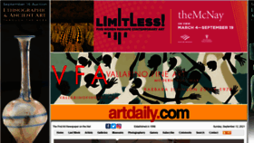 What Artdaily.org website looked like in 2021 (2 years ago)