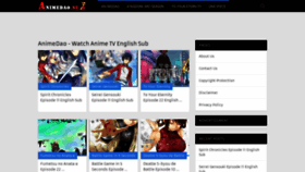What Animedao.su website looked like in 2021 (2 years ago)