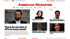 What Americanmarketer.com website looked like in 2021 (2 years ago)