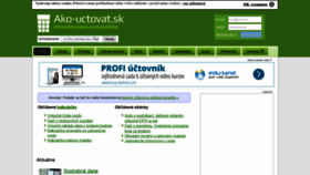 What Ako-uctovat.sk website looked like in 2021 (2 years ago)