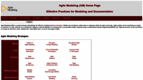What Agilemodeling.com website looked like in 2021 (2 years ago)