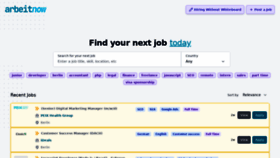What Arbeitnow.com website looked like in 2021 (2 years ago)