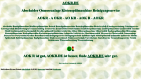 What Aokr.de website looked like in 2021 (2 years ago)