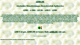 What Adbs.de website looked like in 2021 (2 years ago)