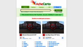 What Achecerto.com.br website looked like in 2021 (4 years ago)