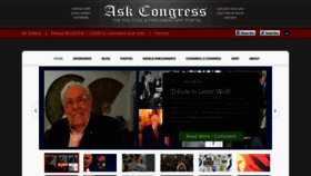 What Askcongress.org website looked like in 2021 (2 years ago)