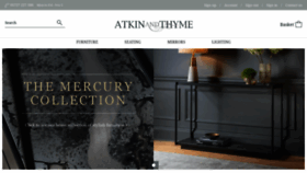 What Atkinandthyme.co.uk website looked like in 2021 (4 years ago)