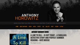 What Anthonyhorowitz.com website looked like in 2021 (2 years ago)