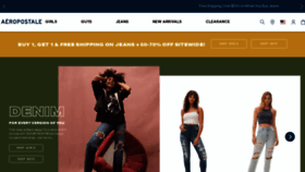 What Aeropostale.com website looked like in 2021 (2 years ago)