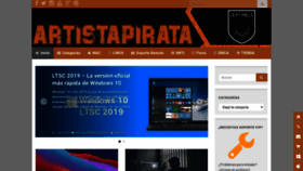 What Artistapirata.com website looked like in 2021 (2 years ago)
