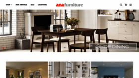 What Anafurniture.com website looked like in 2021 (2 years ago)