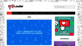 What Anylouder.com website looked like in 2021 (2 years ago)