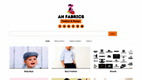 What Anfabrics.com website looked like in 2021 (2 years ago)