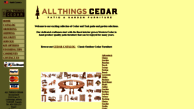 What Allthingscedar.com website looked like in 2021 (2 years ago)