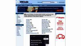 What A1vbcode.com website looked like in 2021 (2 years ago)