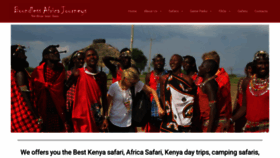 What Africajourneys.net website looked like in 2021 (2 years ago)