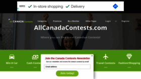 What Allcanadacontests.com website looked like in 2021 (2 years ago)