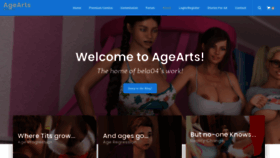 What Agearts.com website looked like in 2021 (2 years ago)