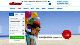 What Alltours.nl website looked like in 2021 (2 years ago)