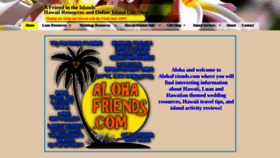 What Alohafriendsluau.com website looked like in 2021 (2 years ago)
