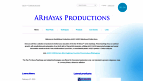 What Arhayas.com website looked like in 2021 (2 years ago)