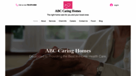 What Abccaringhomes.com website looked like in 2021 (2 years ago)