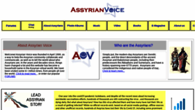 What Assyrianvoice.net website looked like in 2021 (2 years ago)