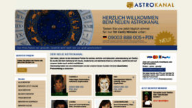 What Astrokanal.de website looked like in 2021 (2 years ago)
