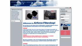 What Airforce-filtershop.com website looked like in 2021 (2 years ago)
