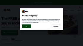 What Avg.com website looked like in 2021 (2 years ago)