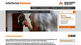 What Alzheimer-bw.de website looked like in 2021 (3 years ago)