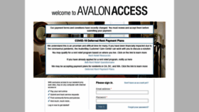 What Avalonaccess.com website looked like in 2021 (2 years ago)