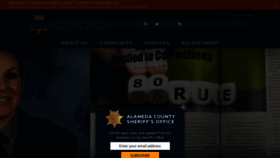 What Alamedacountysheriff.org website looked like in 2021 (2 years ago)