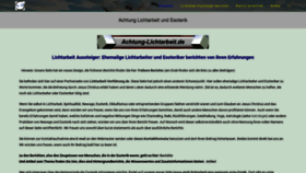 What Achtung-lichtarbeit.de website looked like in 2021 (2 years ago)