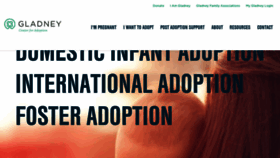 What Adoptionsbygladney.com website looked like in 2021 (2 years ago)
