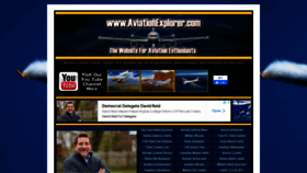 What Aviationexplorer.com website looked like in 2021 (2 years ago)
