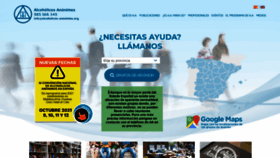 What Alcoholicos-anonimos.org website looked like in 2021 (2 years ago)