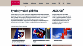 What Alerion.cz website looked like in 2021 (2 years ago)