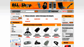What Alleshop.pl website looked like in 2021 (4 years ago)