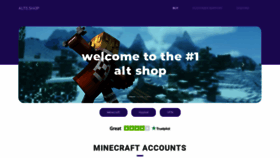 What Alts.shop website looked like in 2021 (2 years ago)