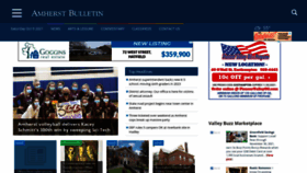 What Amherstbulletin.com website looked like in 2021 (2 years ago)
