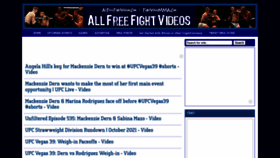 What Allfreefightvideos.com website looked like in 2021 (2 years ago)