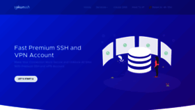 What Akunssh.net website looked like in 2021 (3 years ago)