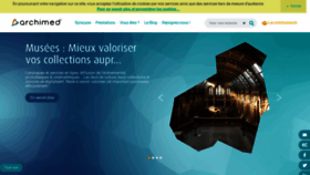 What Archimed.fr website looked like in 2021 (2 years ago)
