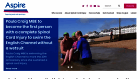 What Aspire.org.uk website looked like in 2021 (3 years ago)