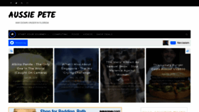 What Aussiepete.com website looked like in 2021 (2 years ago)